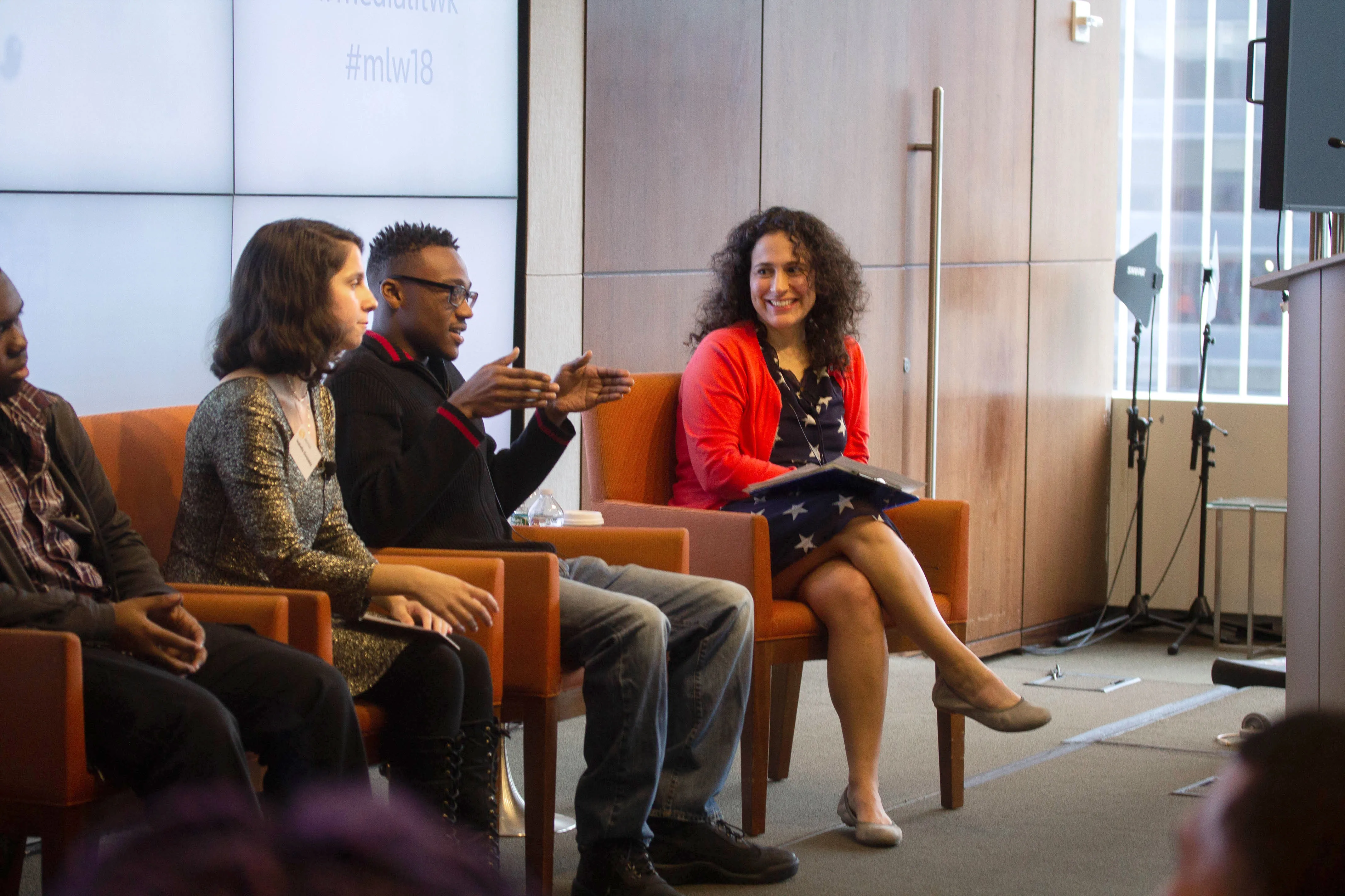 Michelle on a panel for NAMLE