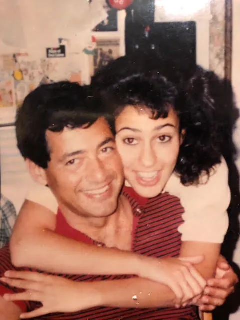Michelle Ciulla Lipkin with her father.